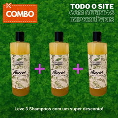 Combo: 3 Shampoos de 500ml (Shampoo de Alecrim com Copaíba - Fortalecedor)