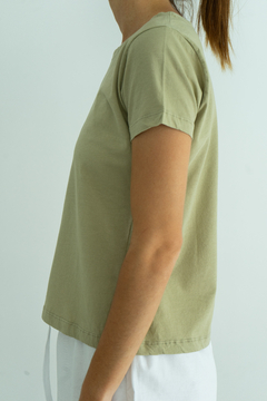 Remera Pima Mujer Verde - comprar online