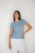 Remera Pima celeste - Mujer - tienda online