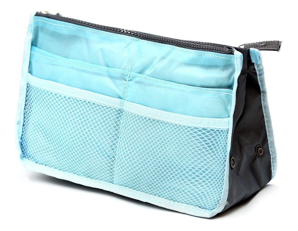 Organizador de Cartera con 13 Compartimentos y Manijas