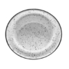 Plato hondo enlozado blanco salpicado x 22 cm