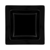 Plato hondo cuadrado negro Oxford x 21 cm x 6 uni