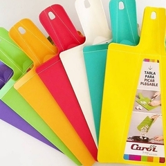 Tabla de picar plástica plegable Carol -varios colores-