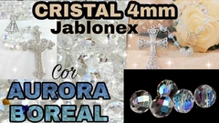 Cristais Jablonex com furo 04mm Aurora Boreal (100 UNIDADES) na internet