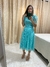 Vestido godê mídi em tule Verde Tiffanny Laura moda Evangélica - comprar online