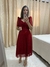 Vestido godê mídi em tule Vermelho Laura moda Evangélica na internet
