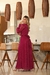 Vestido longo em Lurex Rosa Fúcsia Antonela moda Evangelica na internet