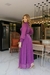 Vestido longo em Lurex Gabriela Roxo moda evangelica - comprar online