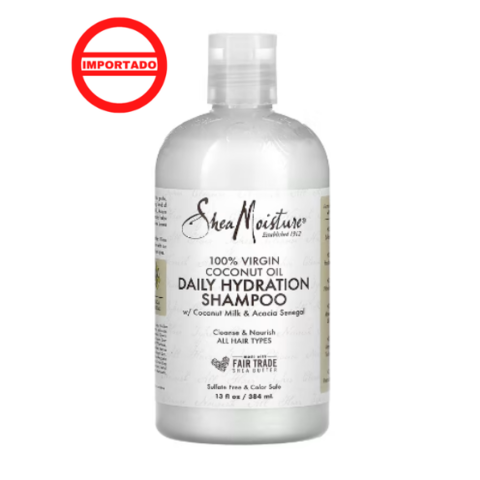 SheaMoisture, Daily Hydration Shampoo with Coconut Milk & Acacia Senegal, 13  fl oz (384 ml)