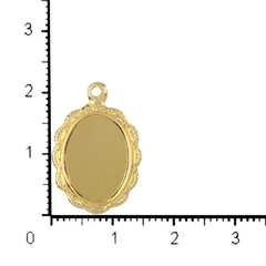 Medalha de Alumínio com moldura para resina - pacote 50 pçs Dourada - comprar online