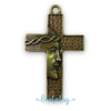 Crucifixo Face de Cristo 60mm - Ouro Velho