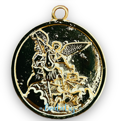 Medalha de São Miguel Arcanjo 30mm - Dourado - comprar online