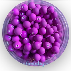 Bolinha Emborrachada Roxo Violeta - 8mm - 10 Gramas