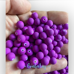 Bolinha Emborrachada Roxo Violeta - 8mm - 10 Gramas - comprar online