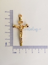 Crucifixo Redenção em Metal - Dourado
