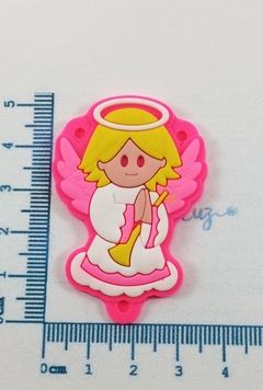 Entremeio Anjo Rosa emborrachado para terço infantil - comprar online