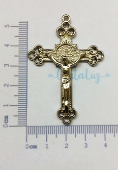 Crucifixo Emanuel 55mm - Níquel - comprar online