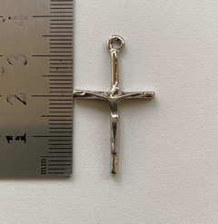 Crucifixo Água Viva com acabamento níquel - comprar online