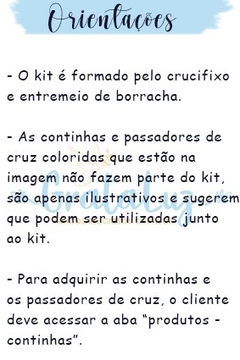 Kit com Entremeio Anjo verde claro + Crucifixo emborrachado verde claro para terço infantil - loja online