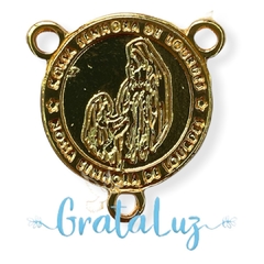 Entremeio 3 pontas Nossa Senhora de Lourdes - Dourado