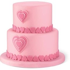 Set de Cortantes x6 para fondant y galletitas - Corazón en internet