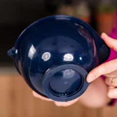 Set de 3 bowls con tapa color azul - tienda online