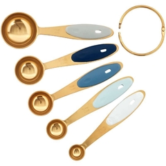Set de cucharas medidoras metalicas doradas - Isabel Vermal