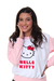 Moletom Hello Kitty Blusa Fechado na internet