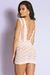Mini Vestido Arrastão Yaffa - Y3417 -white - comprar online