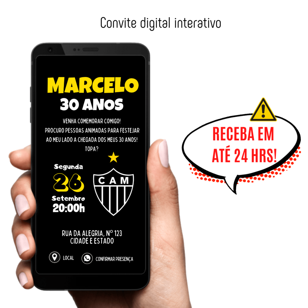 Convite Atlético Mineiro Edite Online