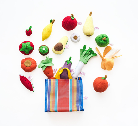 Frutas y verduras + bolsa mercado