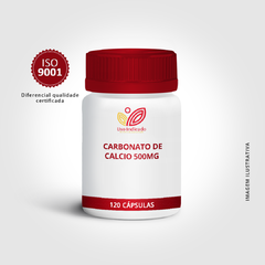 CARBONATO DE CALCIO 500MG - 120 cápsulas - comprar online