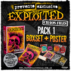 PACK 1 - THE EXPLOITED "The Chaos Files" Boxset (3CD+DVD+LIBRO) + POSTER