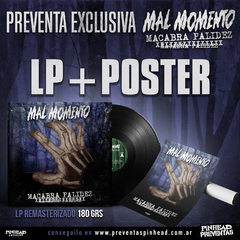 PACK 1 LP VINILO MAL MOMENTO “Macabra Palidez” + Poster 30x45 de regalo