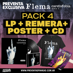 PACK nro.4 (LP FLEMA Caretofobia 1 + REMERA + CD + POSTER) - comprar online