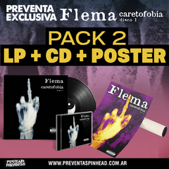 PACK nro.2 (LP FLEMA Caretofobia 1 + CD + POSTER) - comprar online