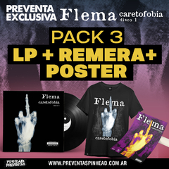 PACK nro.3 (LP FLEMA Caretofobia 1 + REMERA + POSTER)