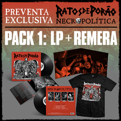 PACK 1 - LP RATOS DE PORAO Necropolitica (VINILO 180 grs) + REMERA