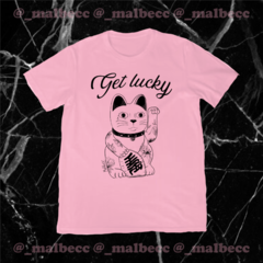 ♥ Remera Rosa - lucky cat ♥