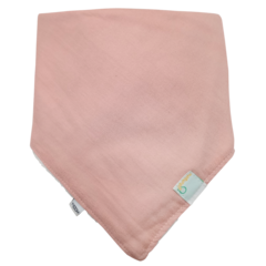 Babero Babita de lino color rosa malva - comprar online