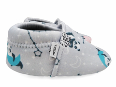 Pantufla Clasica Planeta Panda gris - comprar online