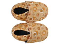 Pantufla Clasica Antideslizante Leones Marron - MOOLL calzado ergonomico respetuoso