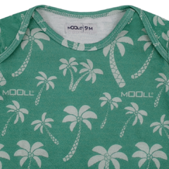 REMERA PALMERAS VERDE 100 % ALGODON - MOOLL calzado ergonomico respetuoso