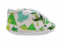 Zapato no caminante MOLI TEX Dinos verde - comprar online