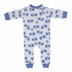 Pijama sin pies 100 % algodon Mariposas azul - comprar online