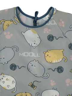 Pintorcito de tela impermeable con mangas Gatitos en internet