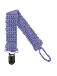 Porta Chupete Hebilla Tirador de crochet violeta