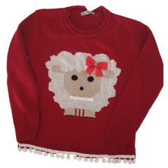 Casaco Tricot Infantil Feminino Ovelha - comprar online