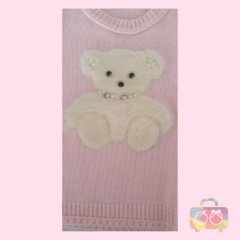 Blusa Tricot Infantil Feminino Baby Urso - comprar online