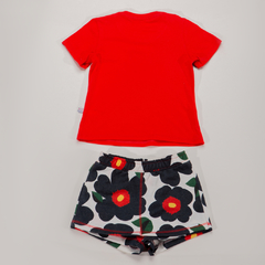 Conjunto Infantil Feminino Flor Silk - Marca Mylu - Costas